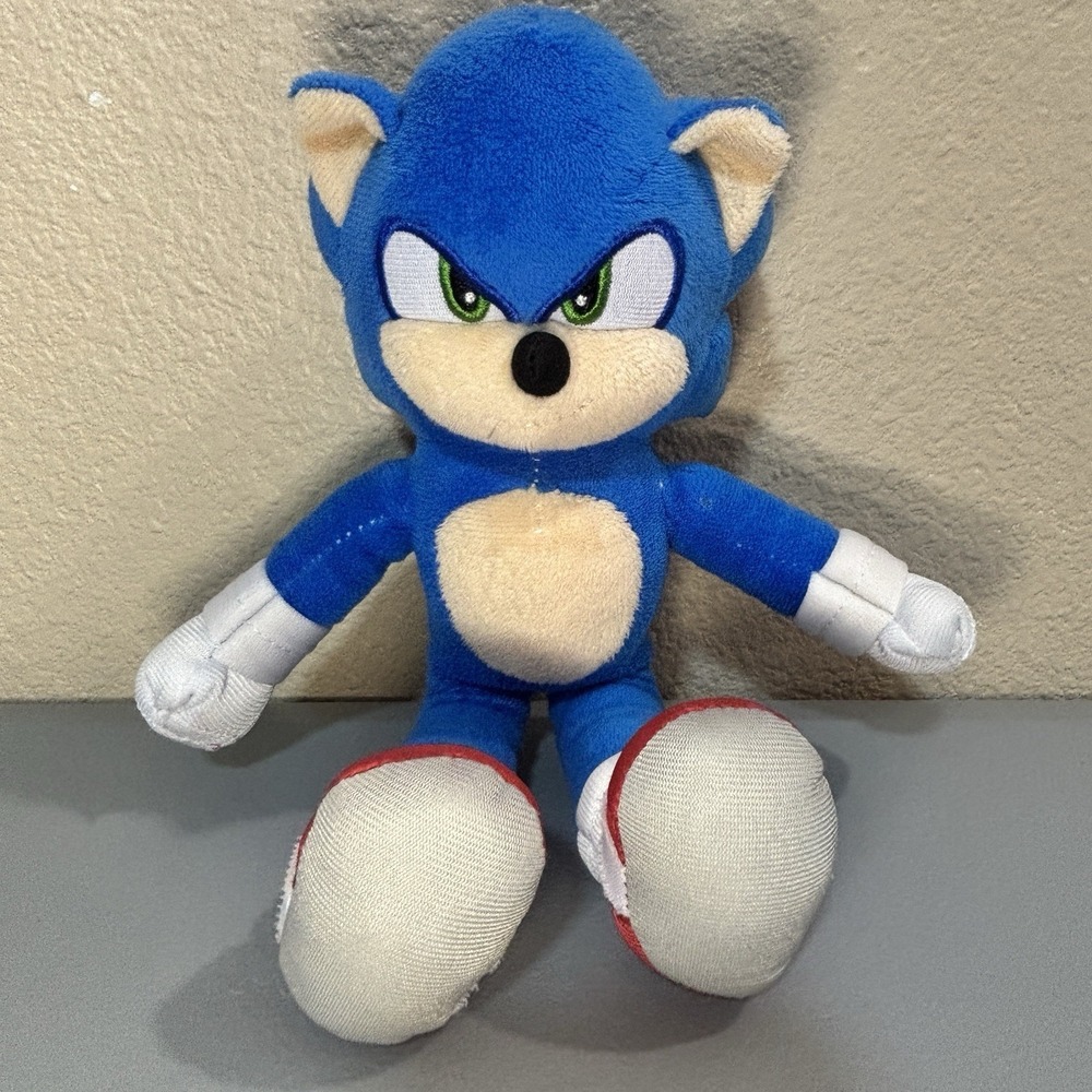 Sonic The Hedgehog 2 The Movie 12" Inch Soft Plush Toy Collectible Clean Blue - Picture 1 of 10